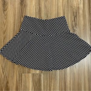 Black and White Polka Dot Skater Skirt size XS